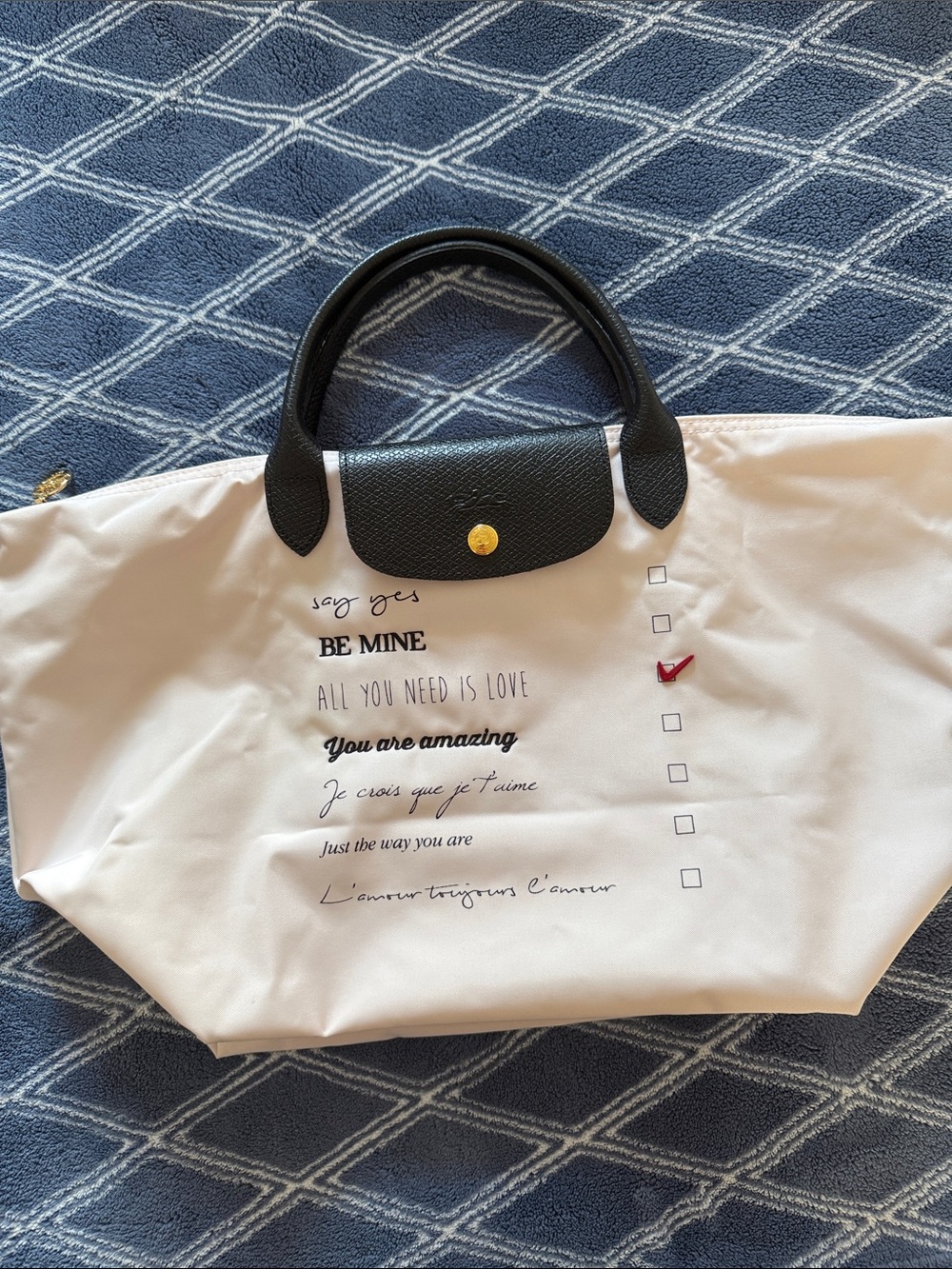 Longchamp Le Pliage Saint-Valentin (Valentine's Day Limited Edition) Tote Bag